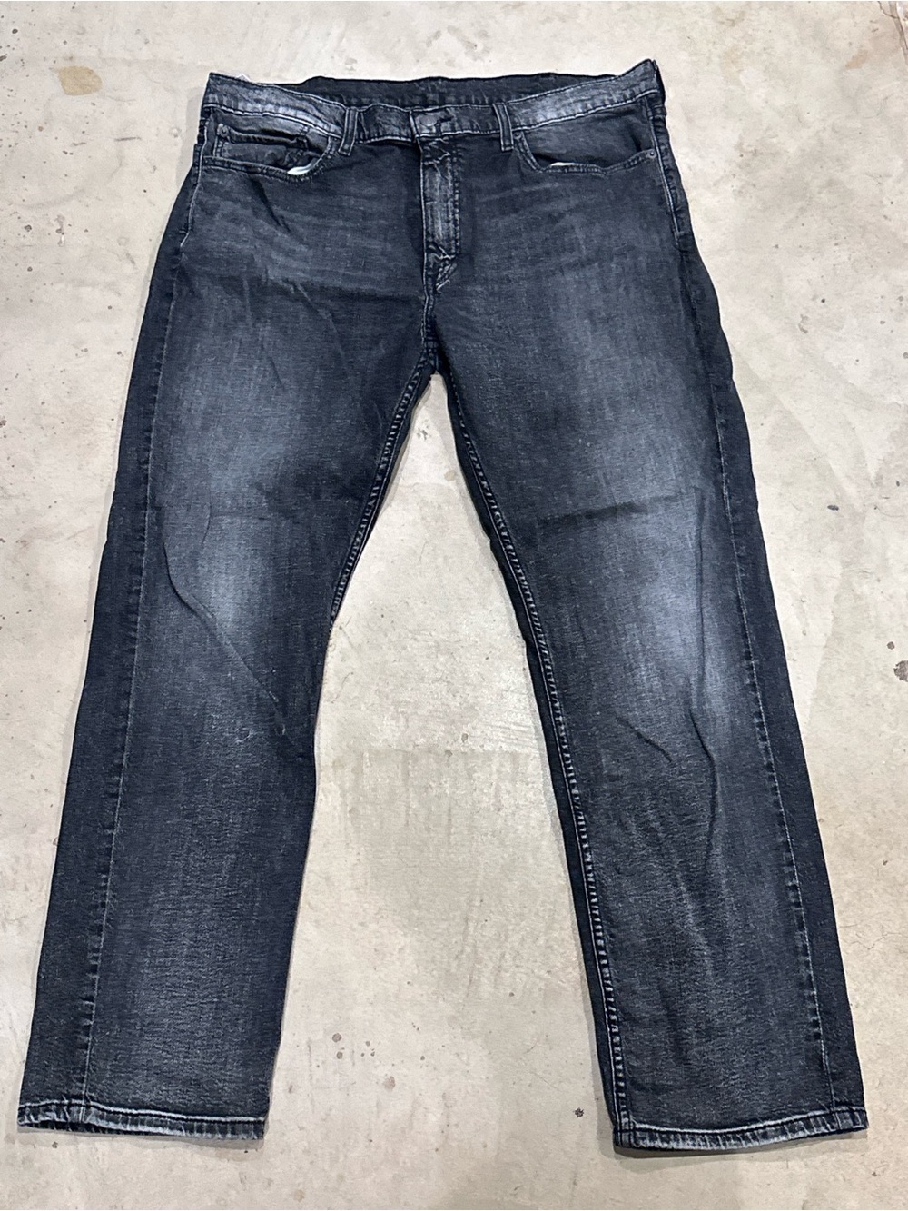 Levi’s 559 Relaxed Straight Jeans Men’s 38x32 Black Acid Wash Stretch